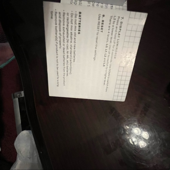 New night table blocked clock, time, temp, see pictures for details - Picture 6 of 13